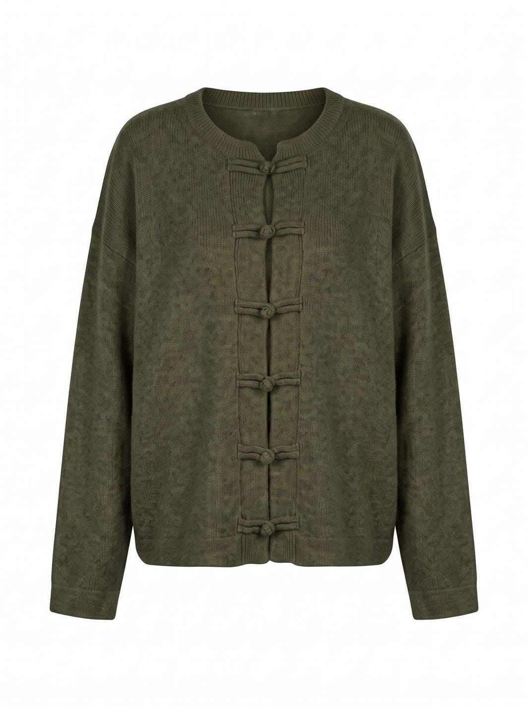 A-Bee - Elsie 3132 - Army Green (9520) Cardigan 
