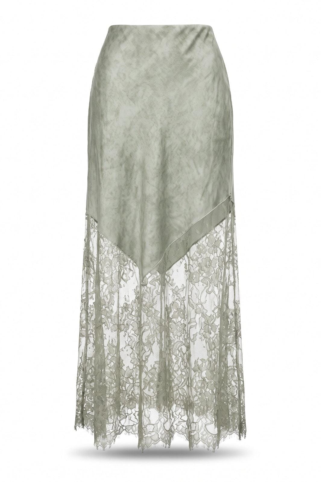 A-Bee - Margot 6324 - Sage Green Nederdele 