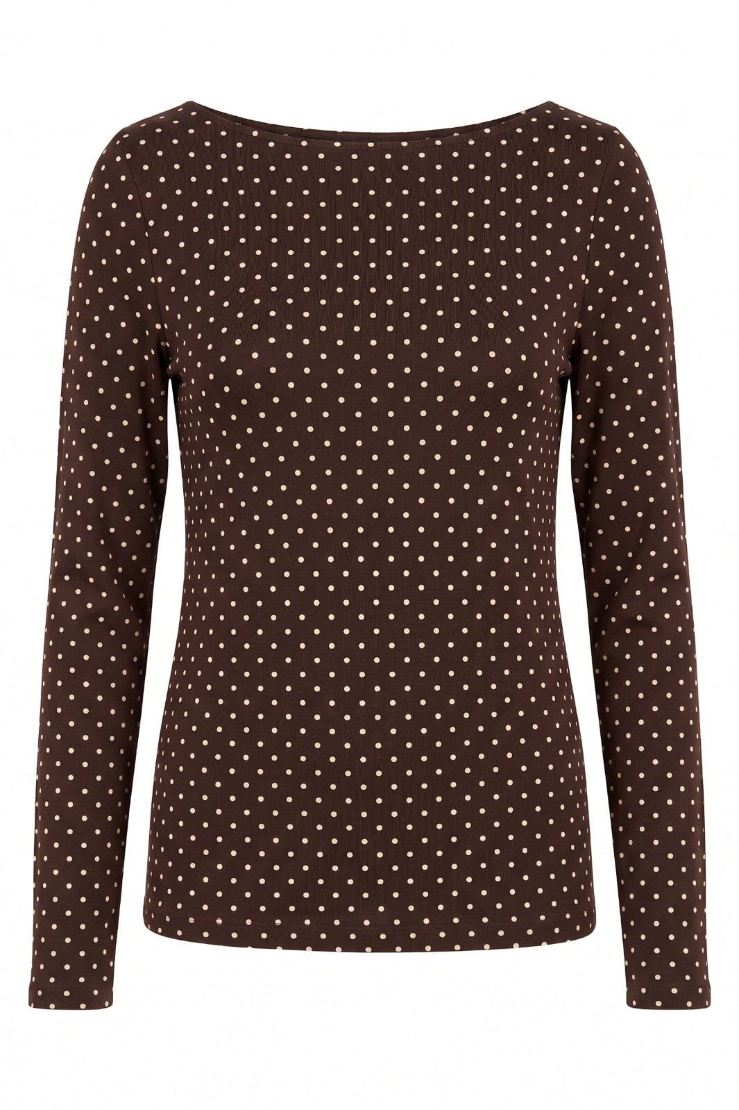 A-Bee - Poppy 97201 - Brown With Cream Polka Dot Bluser 