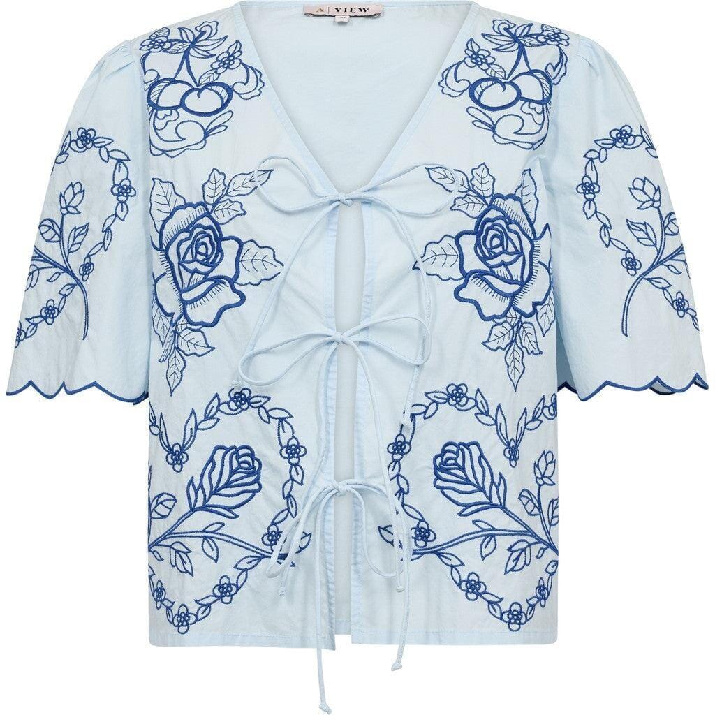 A-View - Amanda Blouse AV8095 - 281 - Blue Bluser 