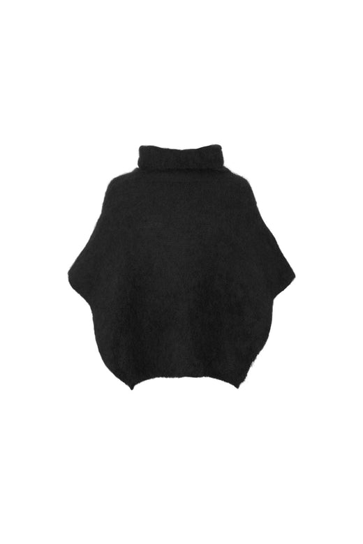 Black Colour - Bcbjoerk Roll Neck Poncho 1273 - Black