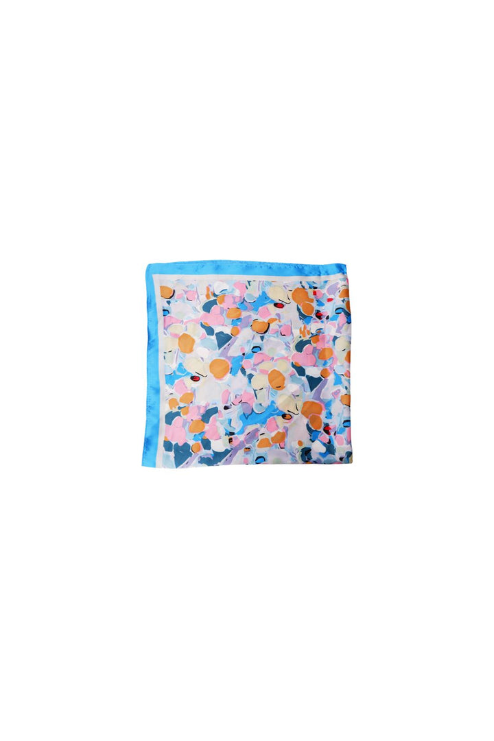 Black Colour - Bcleeva Mini Scarf 3679 - Blue Multi