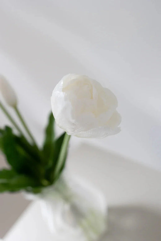 Bloom Objects - Artificial Layered Tulips White 02-174 - White Dekoration 