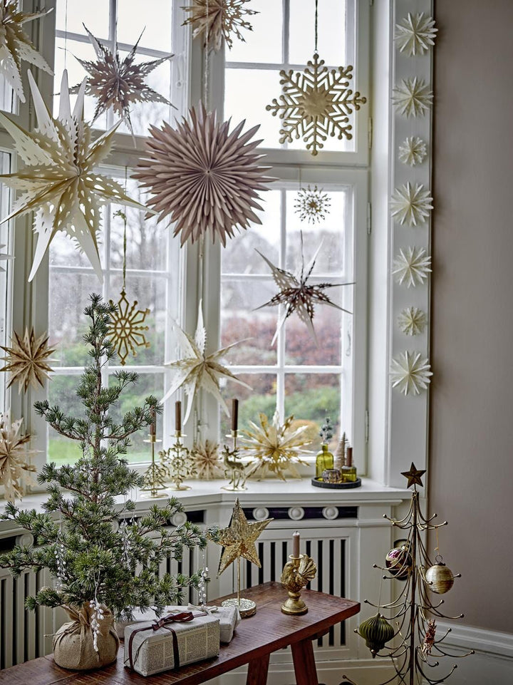Bloomingville - Ilo Stjerne, Hvid, FSC®Mix, Paper 82069514 - White