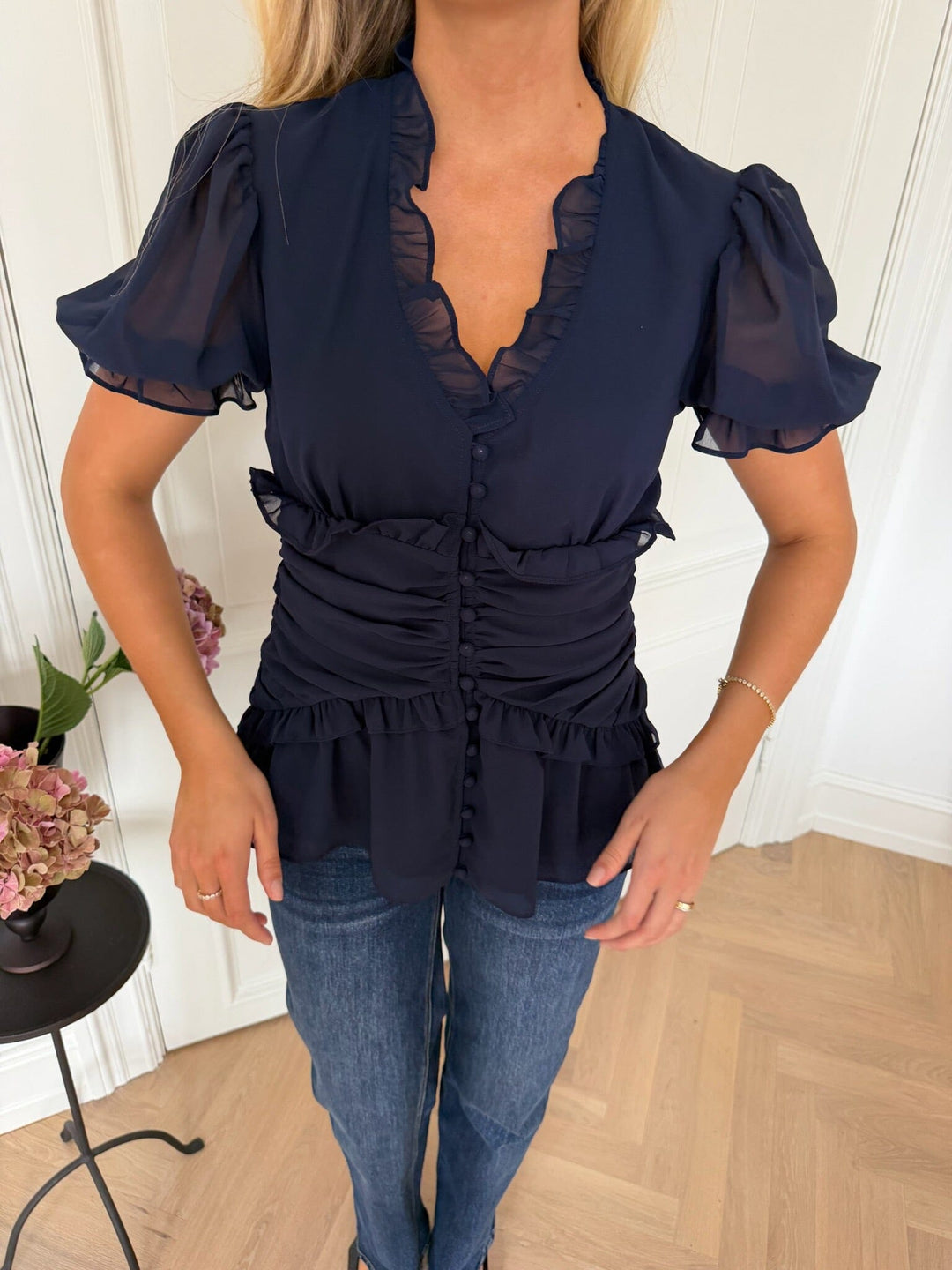 BYIC - Arielic Blouse A25221 - Navy Bluser 