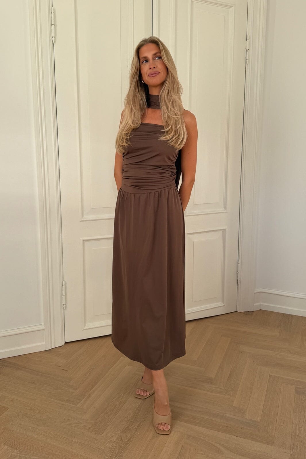 BYIC - Astridic Long Dress A25125 - Dark Brown