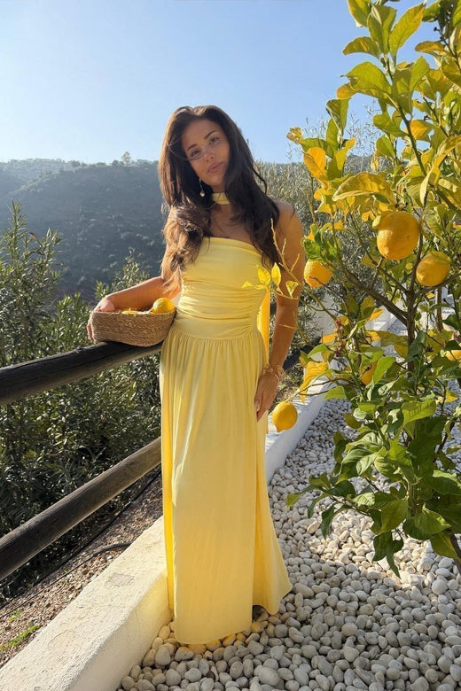 BYIC - Astridic Long Dress A25125 - Yellow Kjoler 
