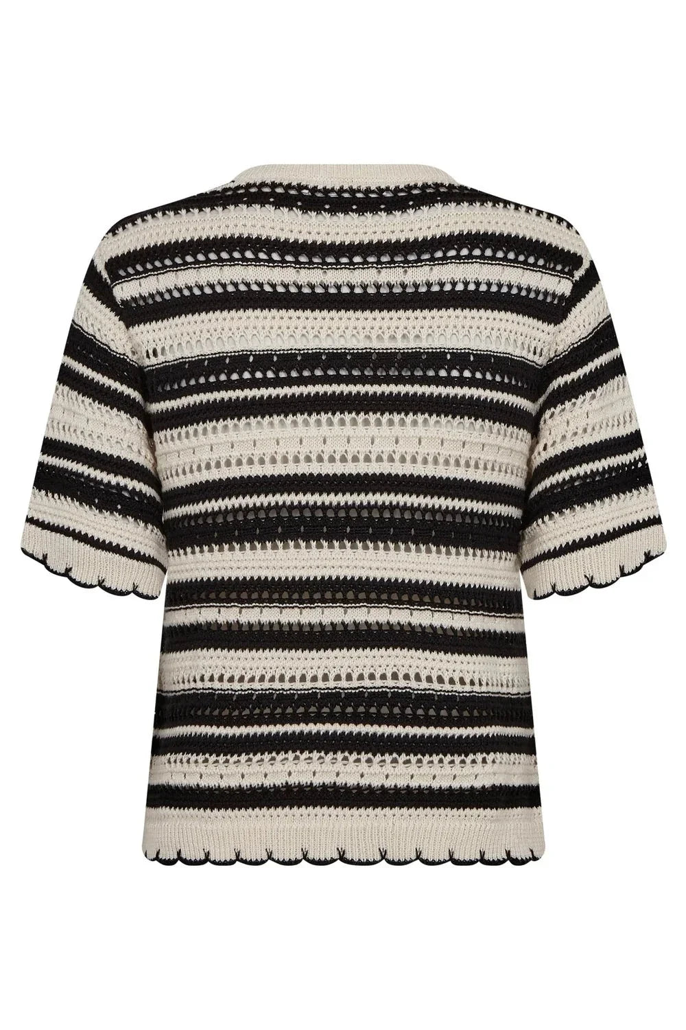 Co´Couture - 42018 Odettecc Stripe Ss O-Knit 504071 - 00005 - Green 
