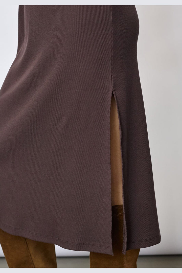 Co´Couture - 46114 Grannycc Rib Emb Tank Dress 503891 - 00008 - Dark Brown
