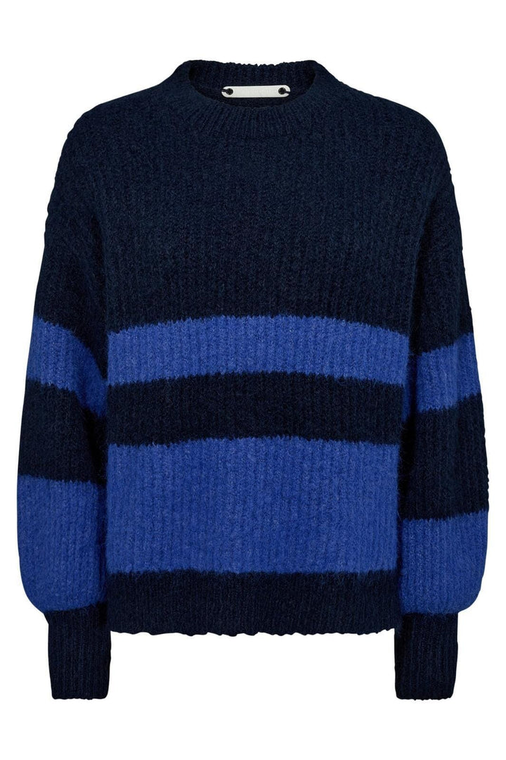 Co´couture - Coraliecc Block Rib Knit 32147 - 120 Navy