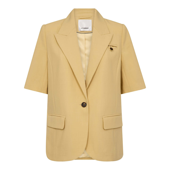 Co´Couture - Nilancc Fitted Ss Blazer 40026 - 171 - Paleyellow Blazere 