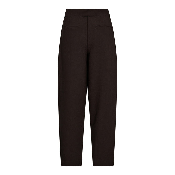 Co´Couture - Volacc Carrot Pleat Pant 31560 - 145 - Dark Brown Bukser 