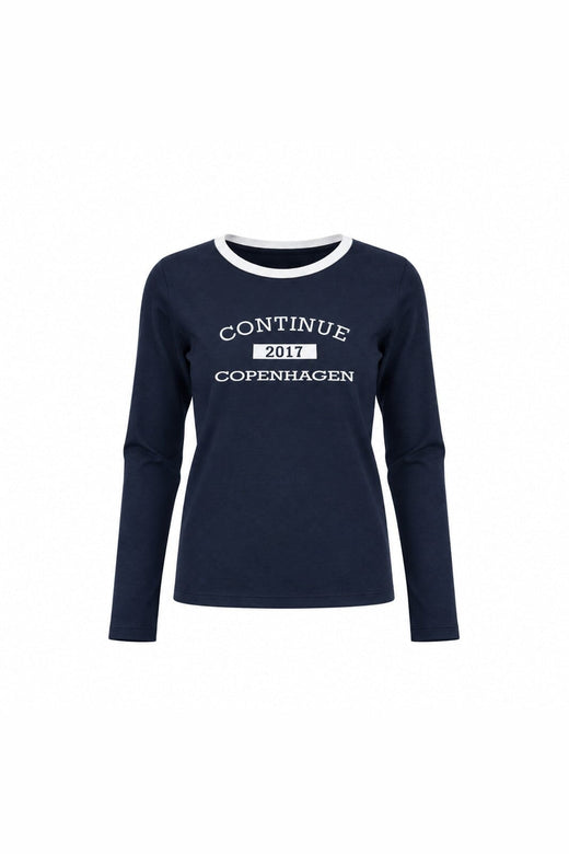 Continue - Dea T Shirt Long Sleve 15341 - Navy Blue