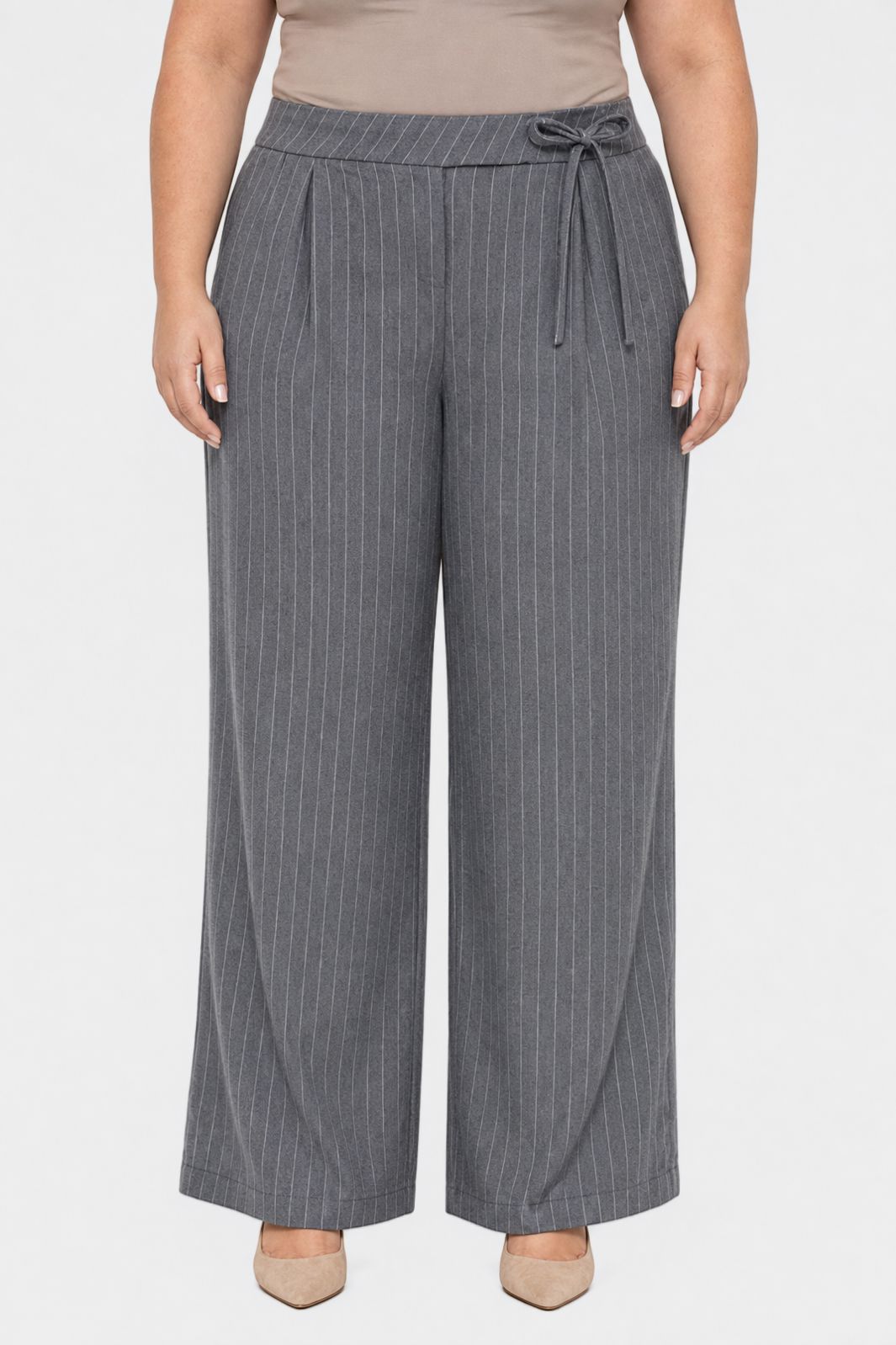 Dear Molly - Lise Pant Bukser Ch165147c - Grå stribet - XXL