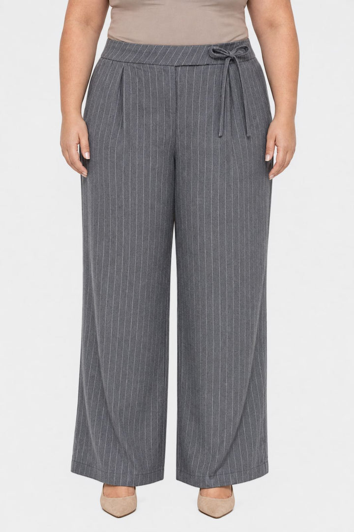 Dear Molly - Lise Pant Bukser Ch165147c - Grå stribet - XXL