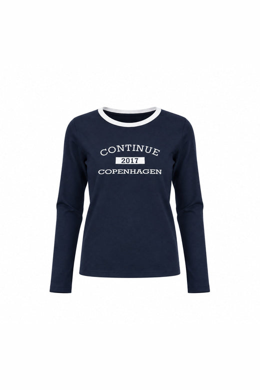 Continue - Dea T Shirt Long Sleve 15341 - Navy Blue