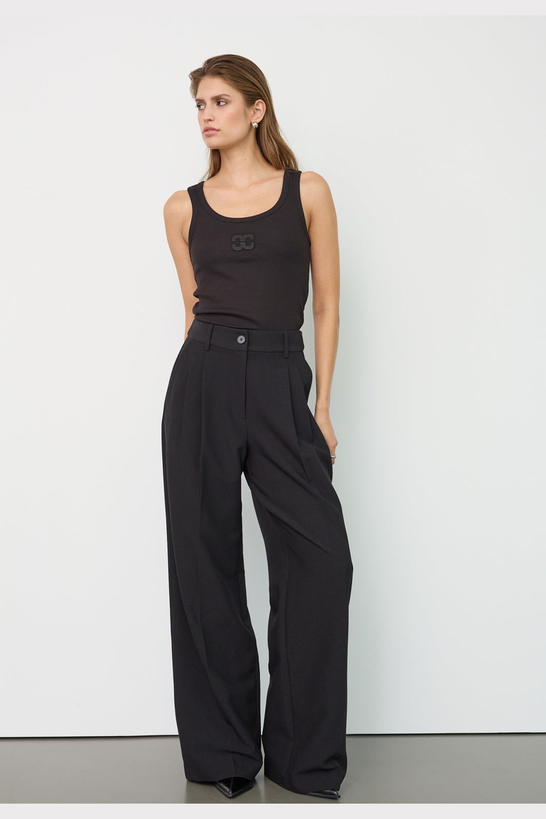 Co´Couture - Volacc New Pleat Pant 500506 - 65001 - Black
