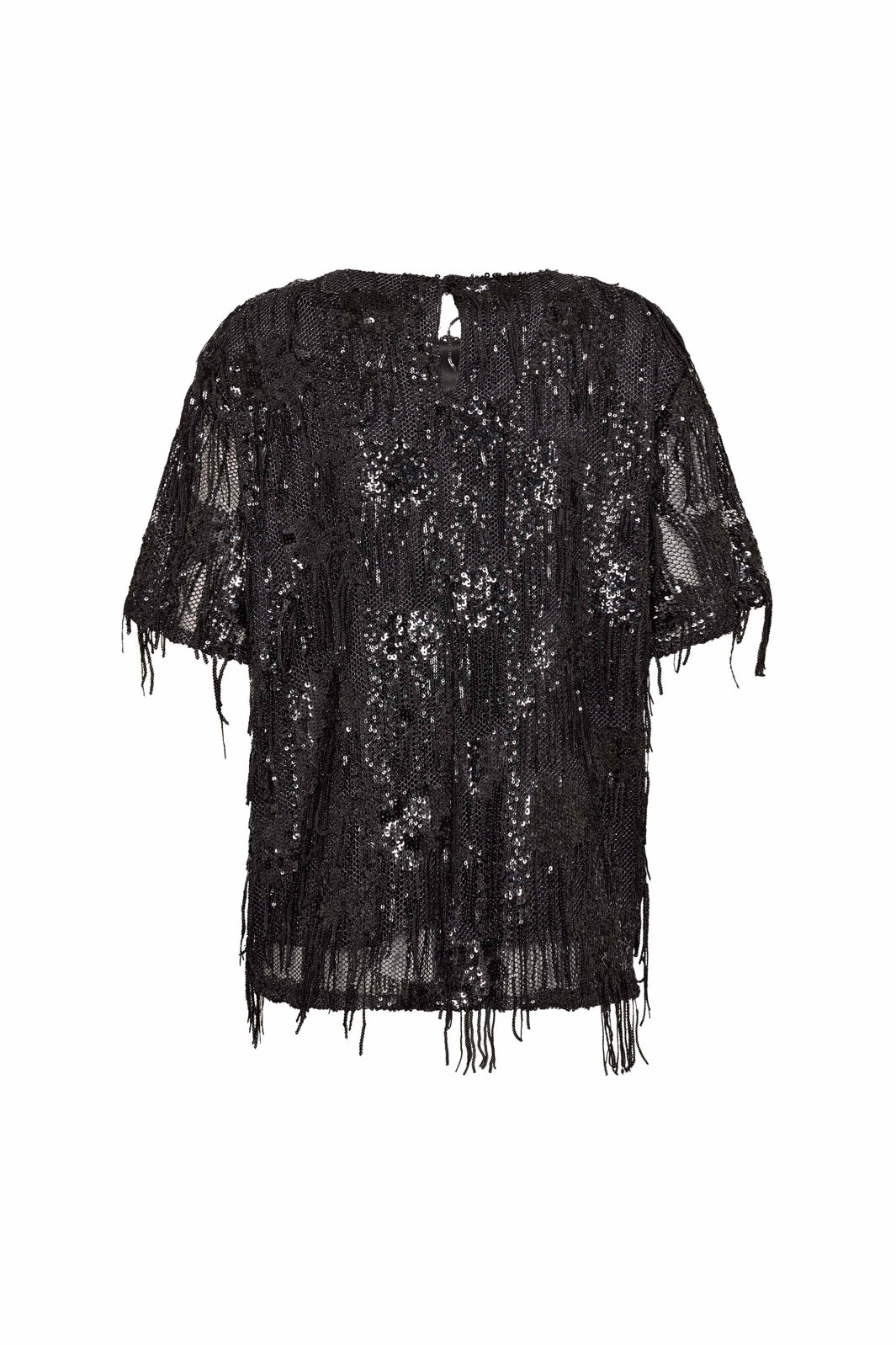 Co´Couture - Tyracc Sequin Ss Blouse 500535 - 65001 - Black