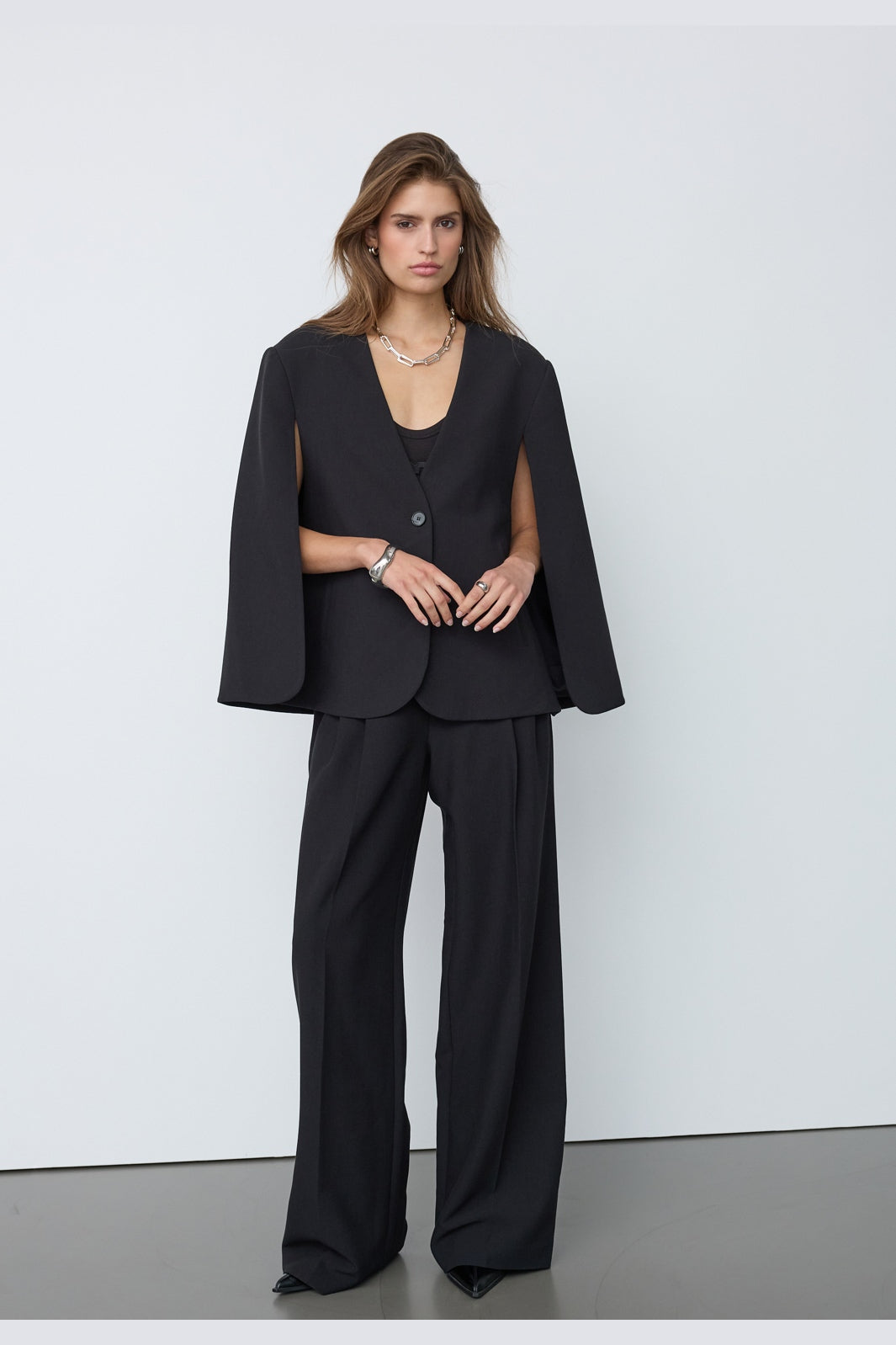 Co´Couture - Volacc Cape Button Blazer 500546 - 65001 - Black