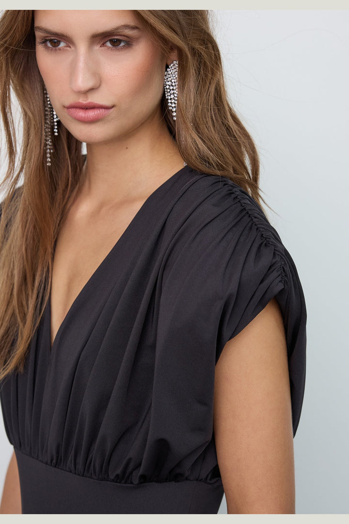 Co´Couture - Cattiacc V-Dress 500519 - 65001 - Black