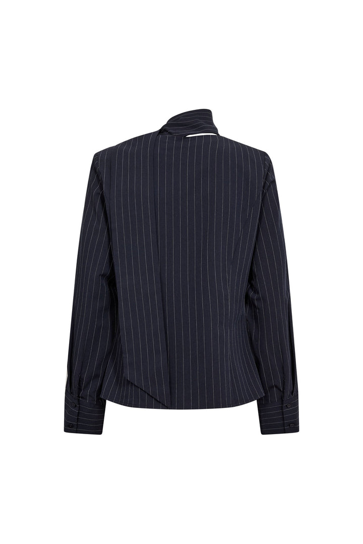 Co´Couture - Licacc Pin Scarf Shirt 500500 - 40007 - Navy