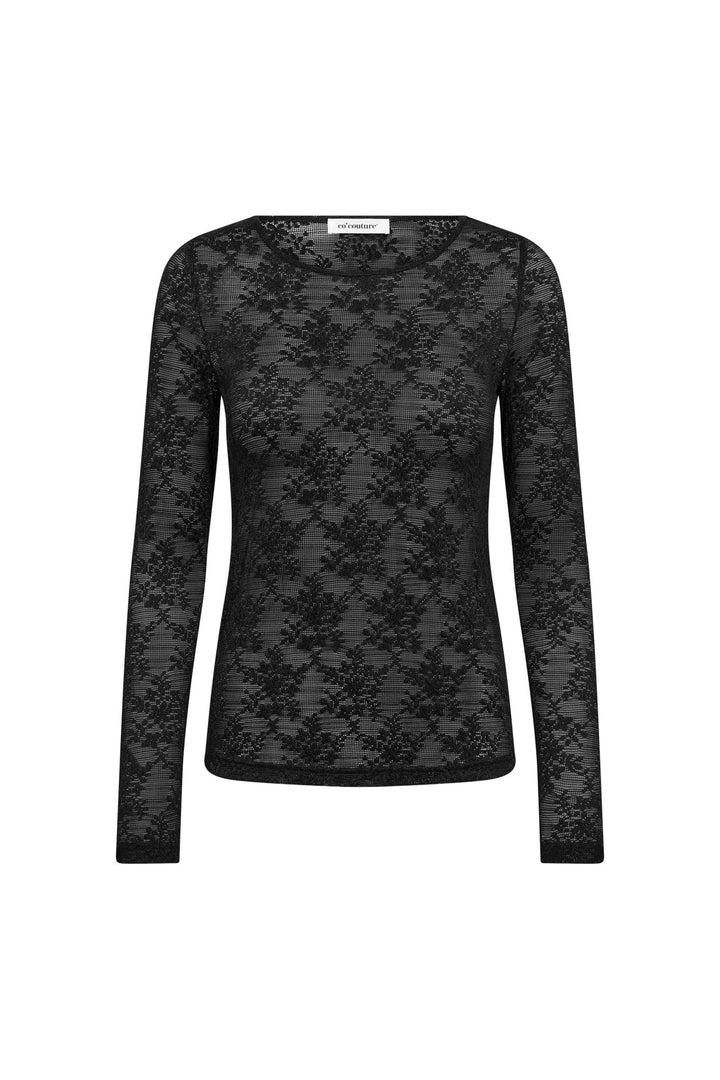 Co´Couture - Birtacc O-Neck Blouse 500589 - 65001 - Black