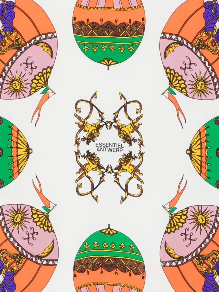Essentiel Antwerp - Kontact Printed Scarf - K1bl Combo1 Black Tørklæder 