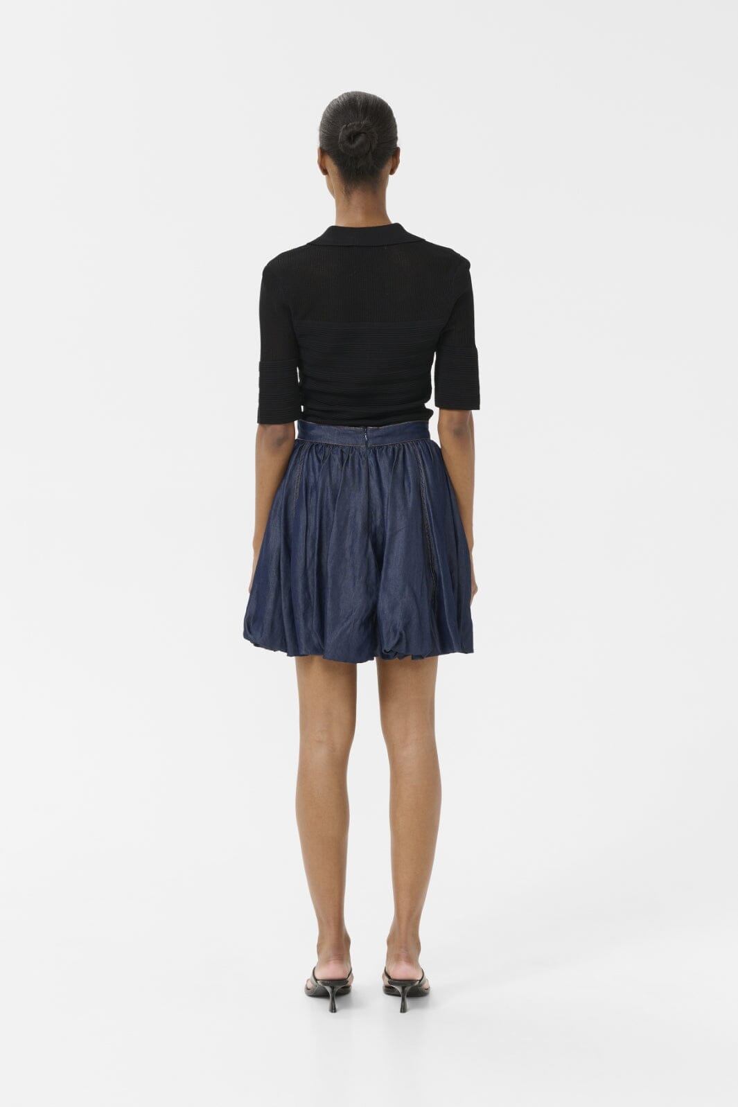 Gestuz - Gznia Balloon Skirt 10910377 - 107762 - Dark Blue Unwashed