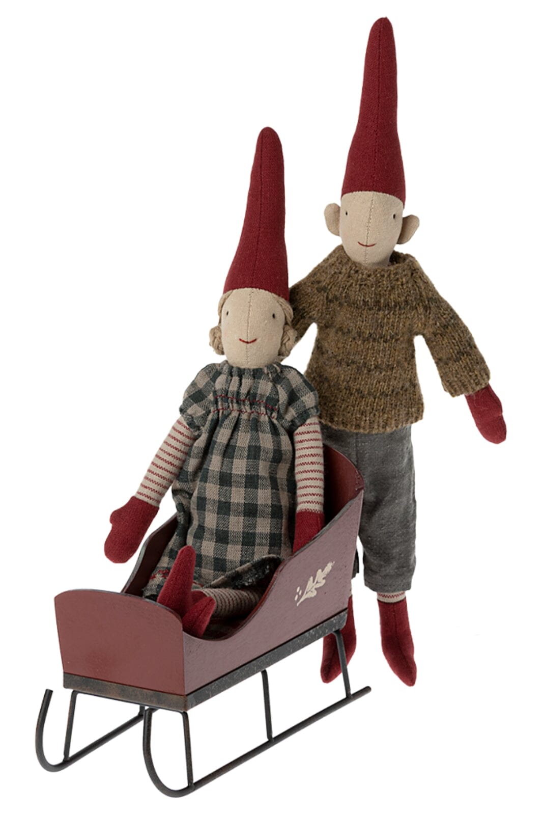 Maileg - Sleigh, Mini - Red
