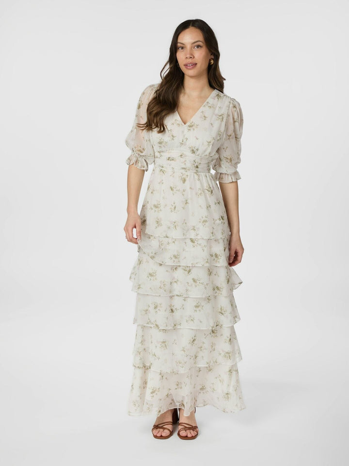 Forudbestilling - Neo Noir - Noorie Flower Dress 165005 - 121 - Off White Kjoler 