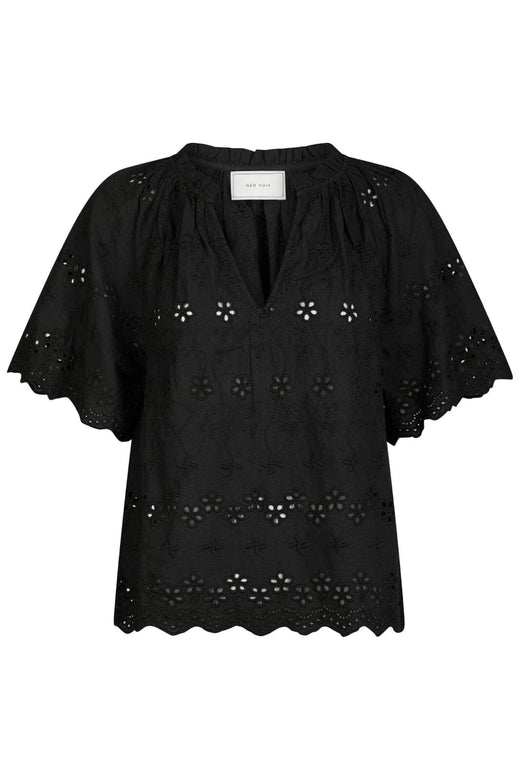 Neo Noir - Odet Embroidery Blouse 165172 - 100 - Black