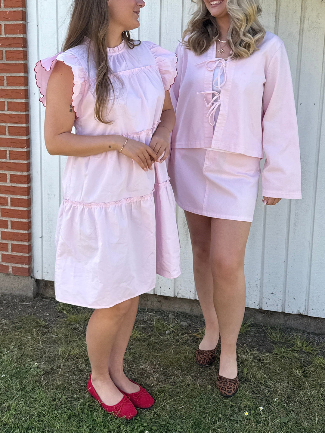 Forudbestilling - Pieces - Pcflora A-Shape Denim Skirt Fsy - 4807563 Pink-A-Boo Nederdele 