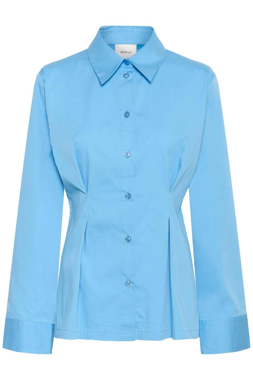 Gestuz - Gzopy Shirt 10910921 - 174139 - Azure Blue Skjorter 