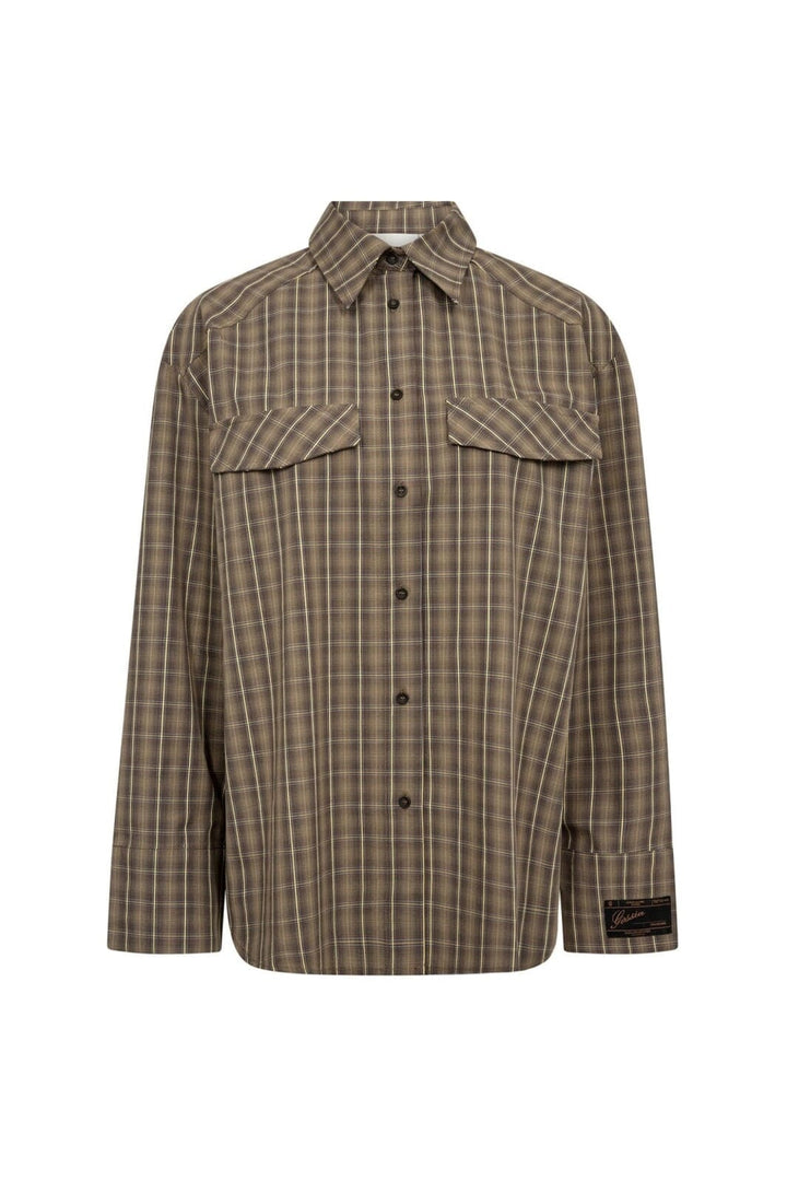 Gossia - Galinago Shirt G3244 - Brown / Yellow Checks