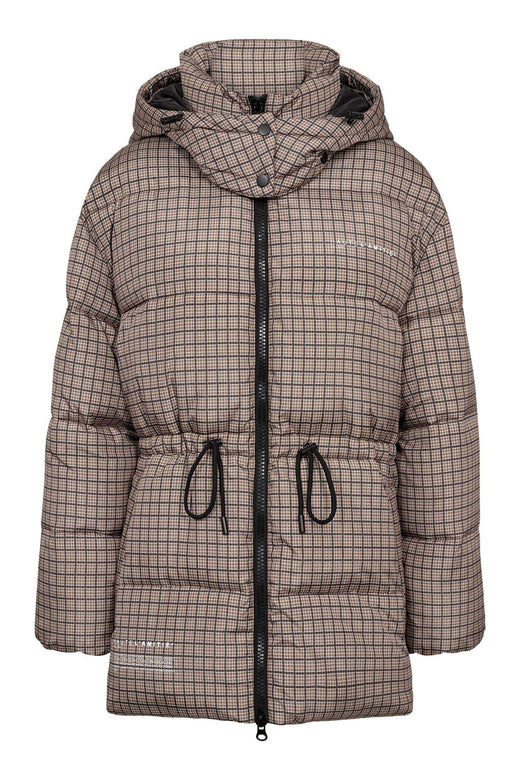 Haute L'Amitié - Climb Check Puffer Jacket HL10690 - Brown Check Jakker 