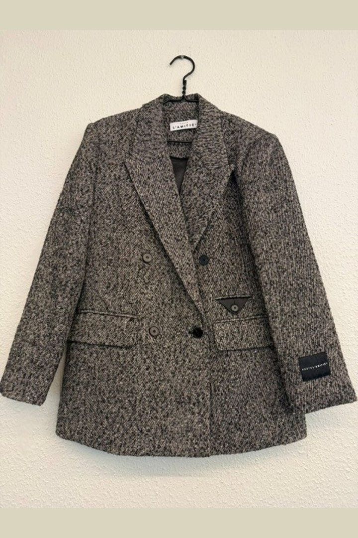 Haute L'Amitié - Glimpse Pocket Blazer HL10900 - Silver Glimpse