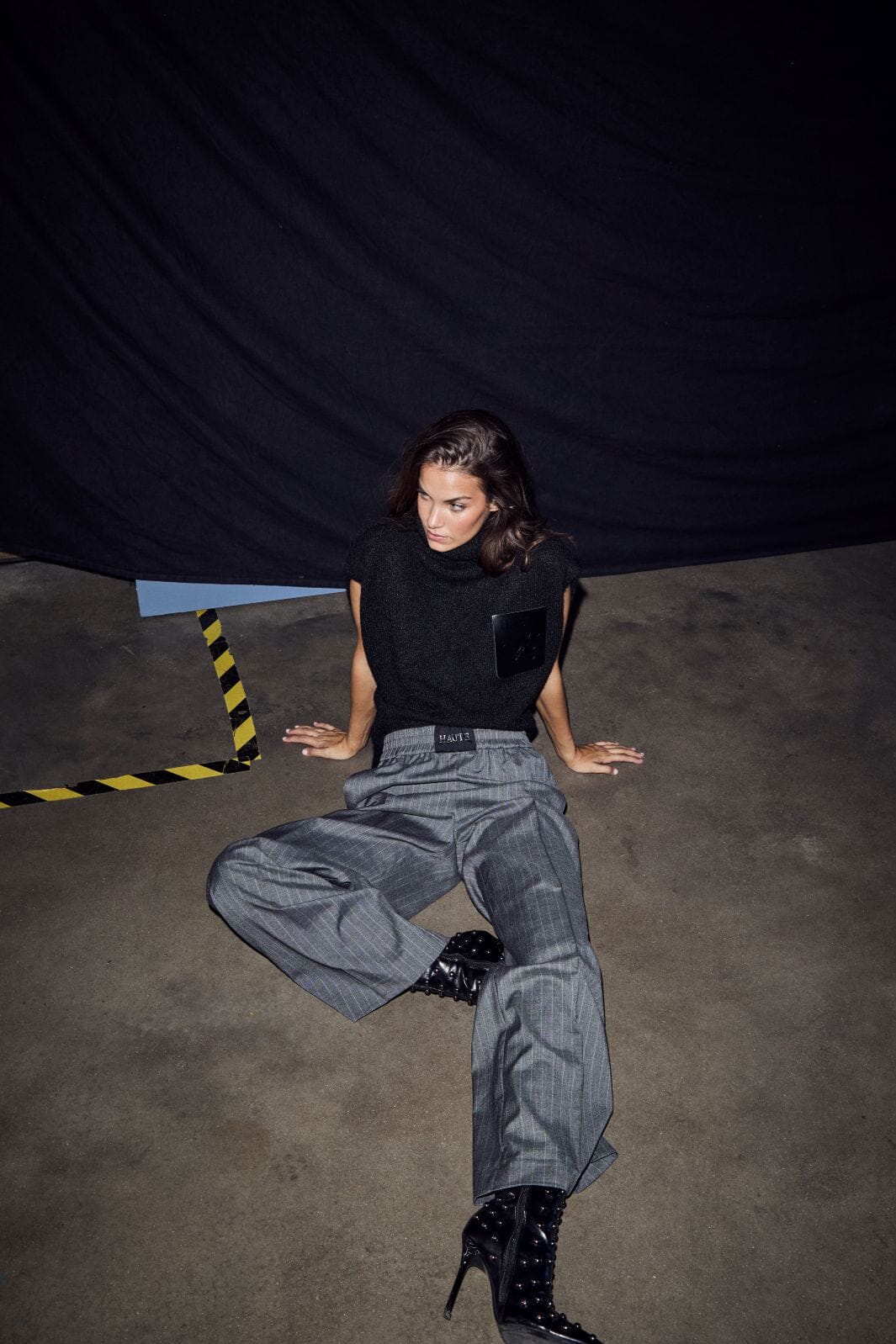 Haute L'Amitié - Pin Tailor Track Pant Hl10896 - Antracit Bukser 