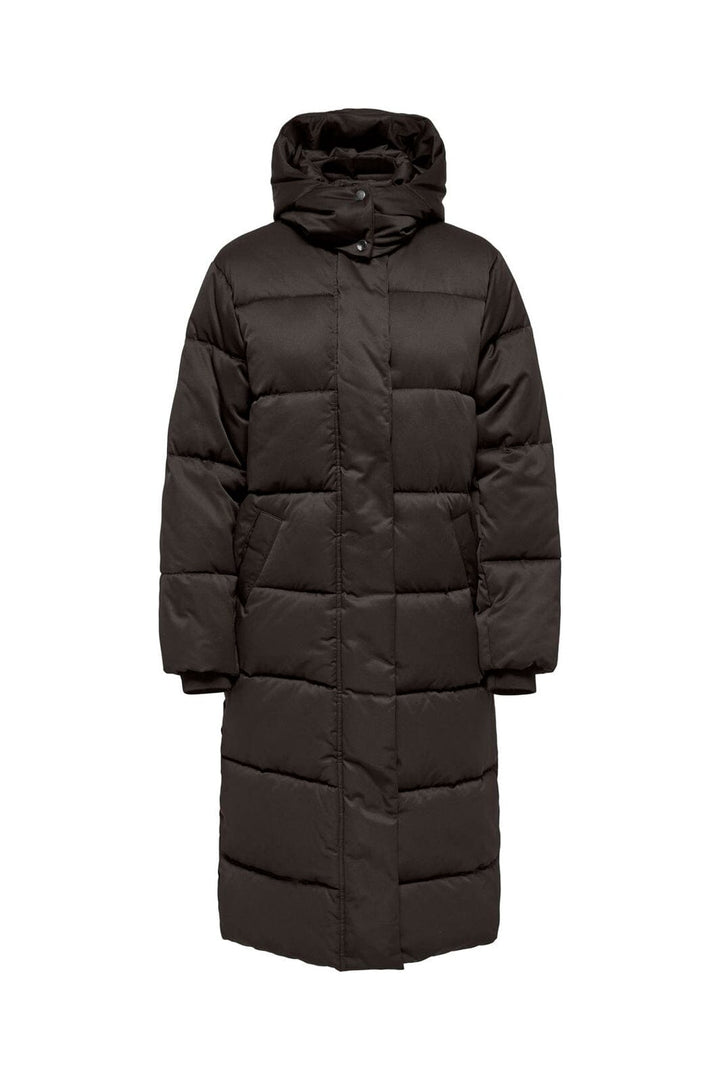 JDY - Jdymaja Long Padded Jacket Yfm - 5000375 Chocolate Torte Dtm Jdy Lining