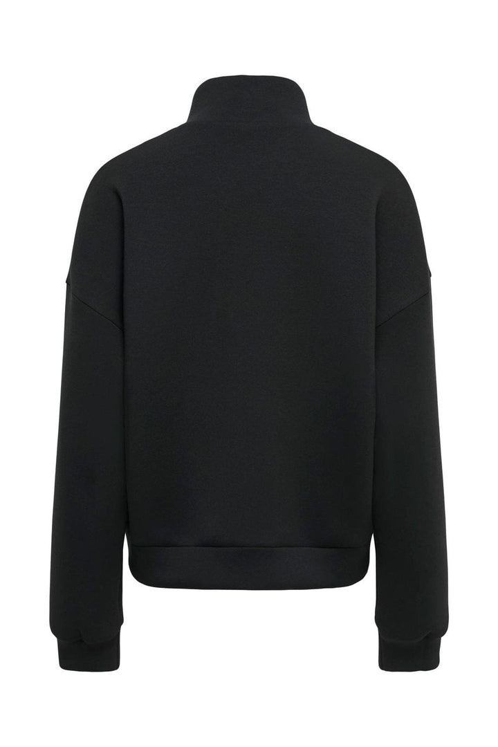 JDY - Jdysabrina L/S Scuba Mandarin Sweat - 5242022 Black