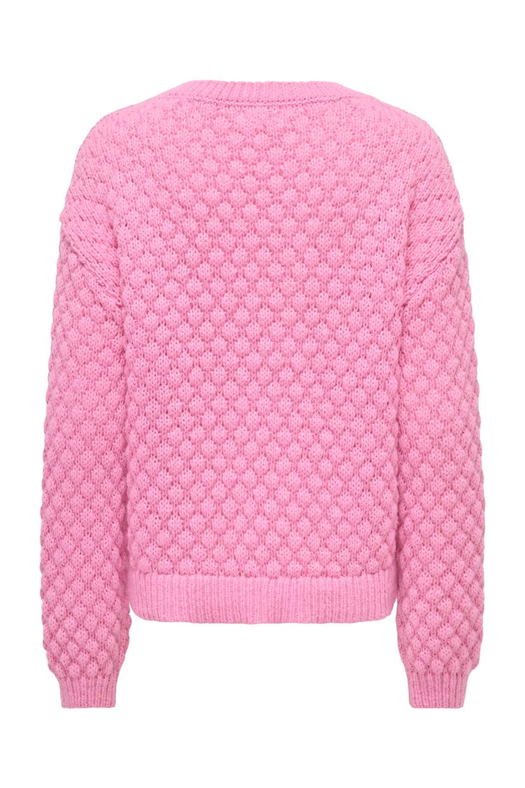 JDY - Jdyvilda L/S Detail Pullover Knt - 5174005 Cyclamen