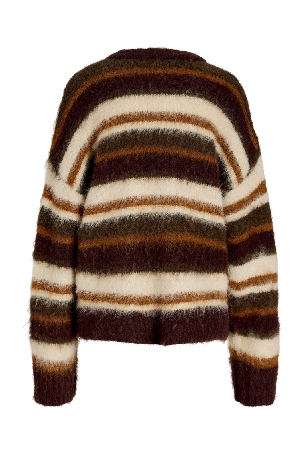 Jjxx - Jxjoe Crew Neck Knit - 5148589 Fudge /Multi Stripes