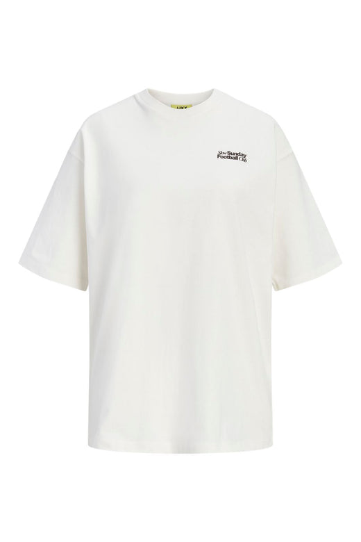 Jjxx - Jxmillow Loose Ss Tee Stydss26 - 5163387 Cloud Dancer Sunday Football