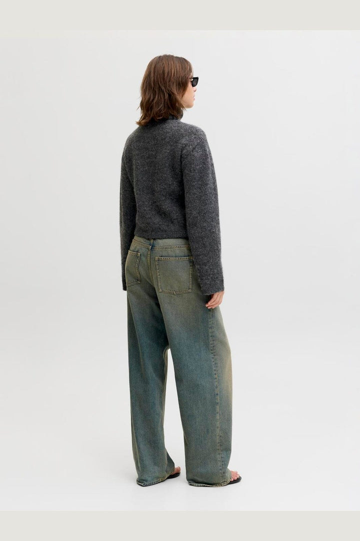 Jjxx - Jxrosanna Roll Neck Knit - 4898557 Dark Grey Melange