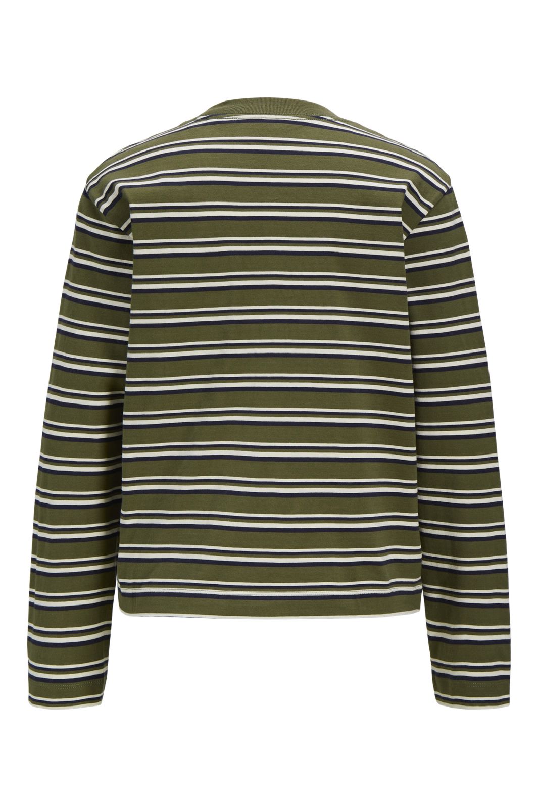 Jjxx - Jxsophia Boxy Ls Stripe Tee Sn - 5143912 Winter Moss Night Sky & Vanilla Ice
