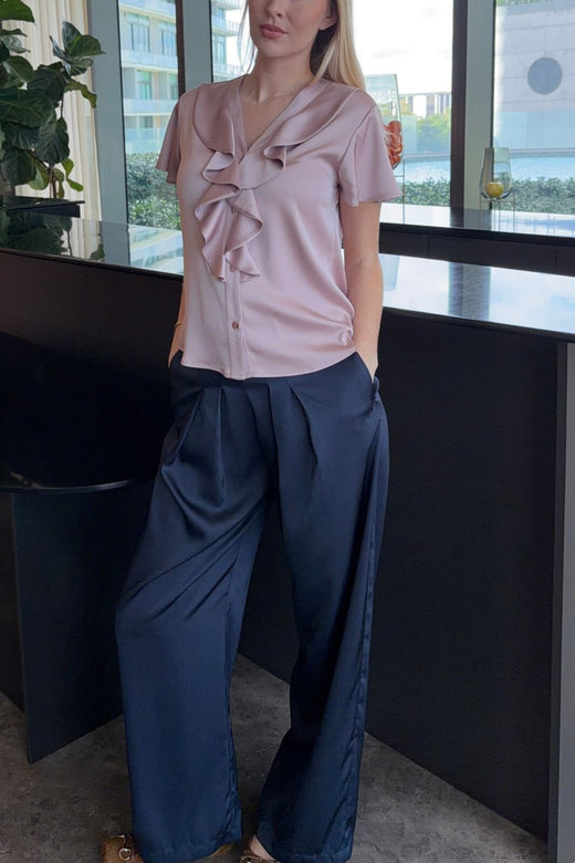 Karmamia - Sophia Blouse (Short) 2355 - Semi Rich Blush T-shirts 
