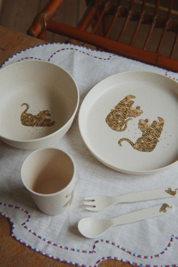 Konges Sløjd - Dinner Set Ks105961 - Tiger Ruggito Køkkentilbehør 