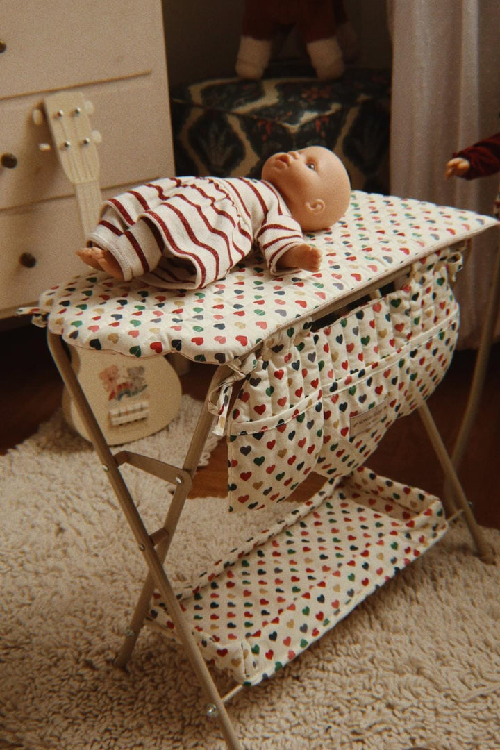 Konges Sløjd - Doll Changing Table Ks106451 - Coeur Coloré Legetøj 
