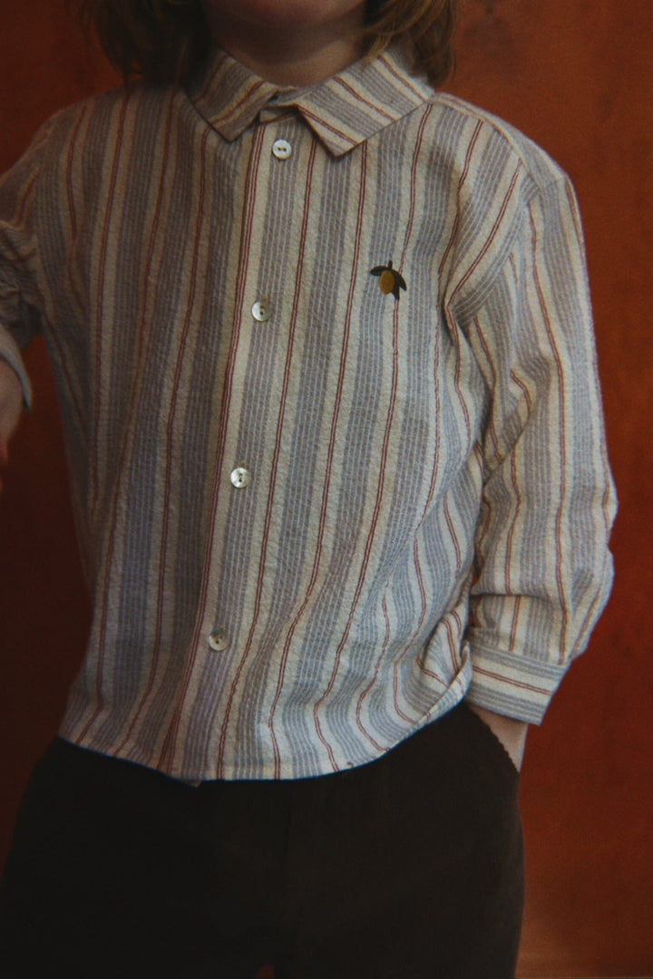 Konges Sløjd - Elliot Ls Shirt Gots Ks106462 - Tocororo Stripe Skjorter 
