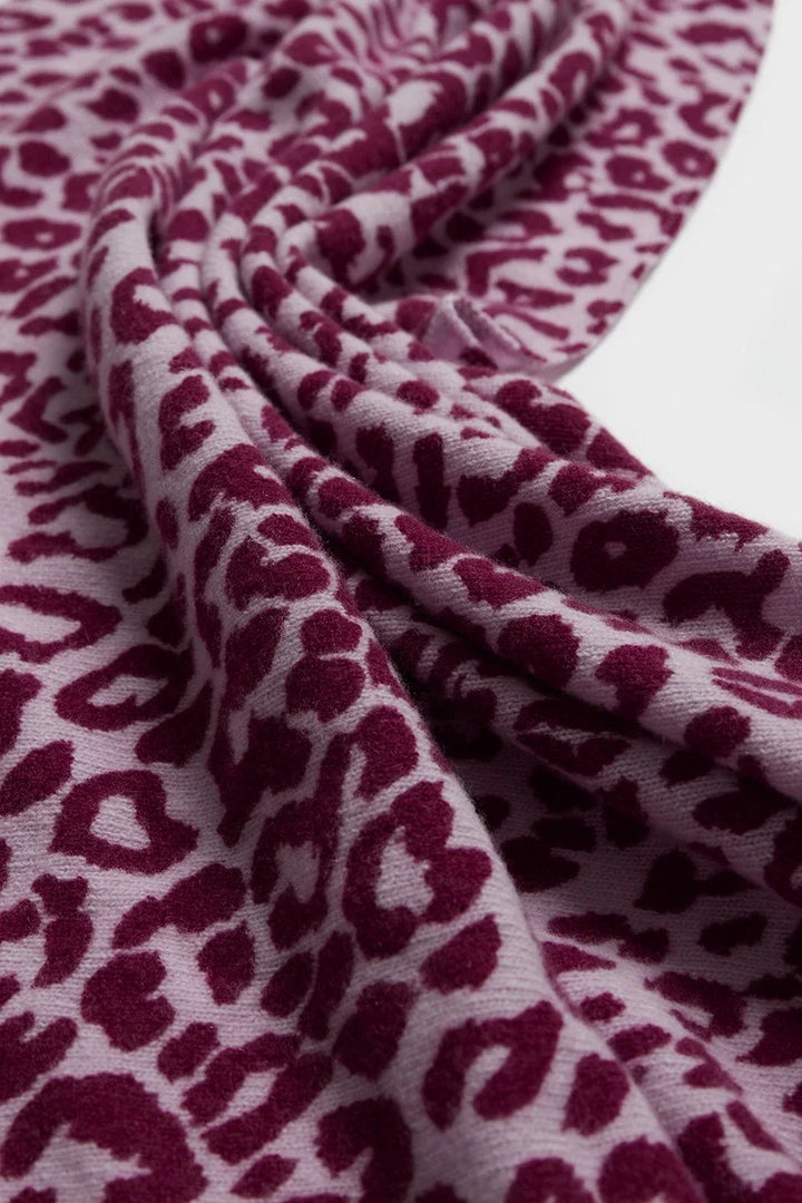 Lala Berlin - Lbtriangle M 10020124 - Burgundy Leo Tørklæder 