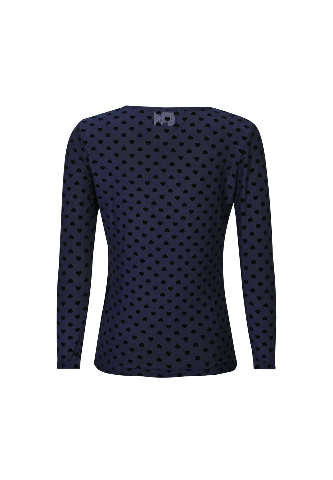 Liberte - Mesh Ls Tshirt, Flock 22081 - Navy Heart T-shirts 